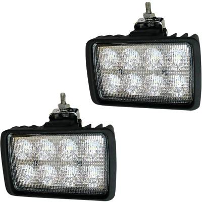 Rareelectrical - Led Skid Steer Headlight Kit Compatible With 1993-2002 Bobcat 751 763 773 853 863 864 873 953 963