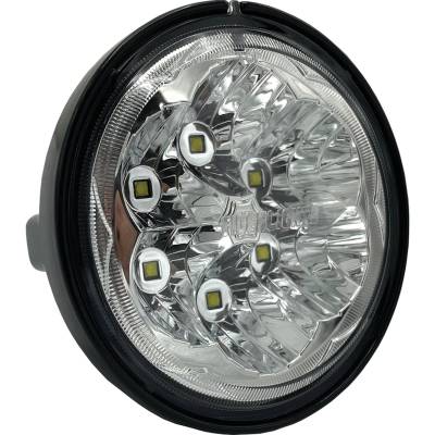 Rareelectrical - Led Round Headlight Compatible With Kubota M6-101Dtc M6-111Dtc M6-131Dtc M6-141Dtc M6-141Dtsc