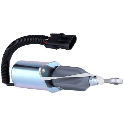 Rareelectrical - Fuel Shutdown Solenoid Compatible With Cummins 4B 6B 6C 5.9L 8.3L Ford Komatsu Vw Sa-4764-12