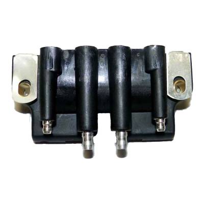 Rareelectrical - Dual Output Ignition Coil Compatible With 1987-2006 Johnson Evinrude 2Hp 3Hp 4Hp 6Hp 8Hp 9.9Hp 15Hp