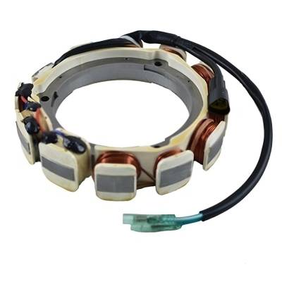 Rareelectrical - Stator Assembly 1984-1996 Compatible With Yamaha 75 85 90Hp 3-Cyl 2-Stroke Outboard Parsun Replaces