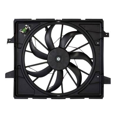 Rareelectrical - New Radiator Condenser Fan Assembly Compatible With 2012-2016 Jeep Grand Cherokee Srt 6.4L V8