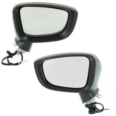 Rareelectrical - New Pair Of Mirror Compatible With Mazda 3 Gt I Sport I Grand Touring Sport Gs S Gt I Sv Gx 2.5L