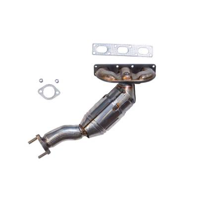 Rareelectrical - Rear Direct-Fit Cat Converter Compatible With 2001-2003 Bmw 530I X5 3.0L I6 Dohc 24V Replaces Bmw