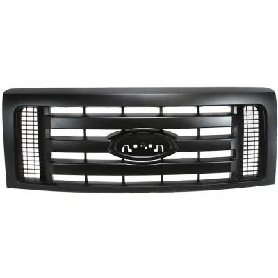Rareelectrical - New Textured Gray Grille Assembly Compatible With Ford F-150 Xl 8 Cyl 4.6L F-150 Xl 6 Cyl 3.7L F-150