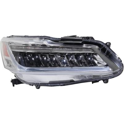 Rareelectrical - New Headlight Compatible With 2017 Honda Accord 2.4L 3.5L I4 K24w J35y Lfa Right Passenger Side Led