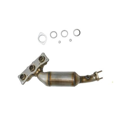 Rareelectrical - Rear Direct-Fit Cat Converter Compatible With 2006 Bmw 328I Xd 3.0L I6 Dohc 24V Replaces Bmw