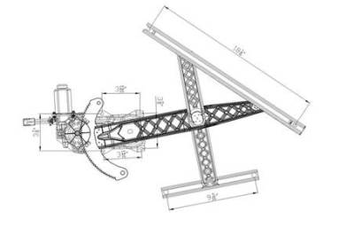 Rareelectrical - New Front Right Window Regulator Compatible With 02 03 Lincoln Blackwood Fo1351158 741-533 83147