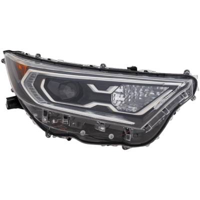 Rareelectrical - Headlight Compatible With 2019-2021 Toyota Rav4 2.5L I4 A25a-Fks A25a-Fxs Right Passenger Side