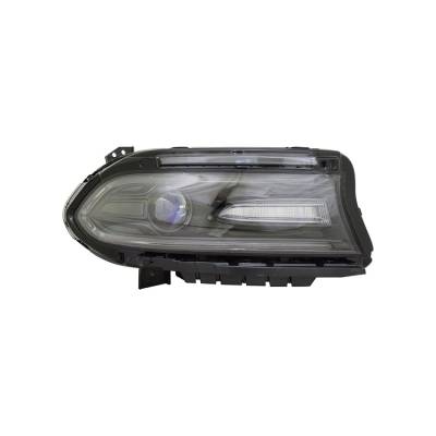 Rareelectrical - Right Passenger Side Headlight Assembly Compatible With 2016-2019 Dodge Charger Se Sxt Gt R/T Scat