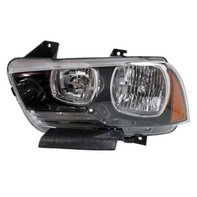 Rareelectrical - Left Driver Headlight Assembly Compatible With 2011-2014 Dodge Charger R/T Sedan 5.7L Hemi Ezh Ohv