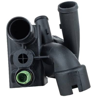 Rareelectrical - New Cylinder Head Thermostat Housing Compatible With Audi Volkswagen Eos 3.2 6 Cyl 3.2L Jetta Gli 6