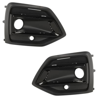 Rareelectrical - New Pair Of Fog Light Trim Compatible With Audi Q5 Prestige 4 Cyl 2.0L Q5 Komfort 4 Cyl 2.0L