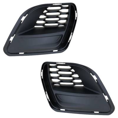 Rareelectrical - New Pair Of Fog Light Trim Compatible With Dodge Charger Srt Hellcat Redeye Widebody 8 Cyl 6.2L