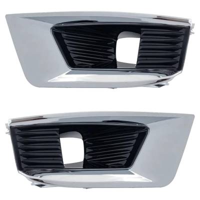 Rareelectrical - New Front Right And Front Right Fog Light Trim Compatible With Nissan Armada Platinum 8 Cyl 5.6L