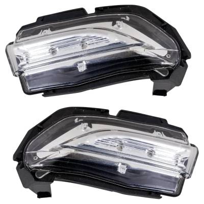 Rareelectrical - New Pair Of Mirror Turn Signal Light Compatible With Chevrolet Gmc Terrain At4 4 Cyl 1.5L Equinox