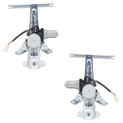 Rareelectrical - New Rear Left And Rear Right Window Regulator Compatible With Nissan Kicks S 4 Cyl 1.6L Kicks Sv 4