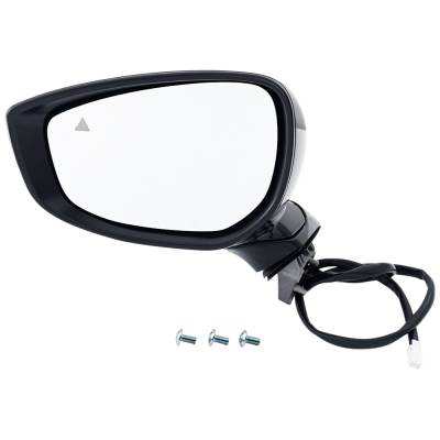 Rareelectrical - Side Mirror Compatible With 2019-2021 Mazda 3 2.5L I4 Py-Vps Left Driver Side 250Hp Replaces
