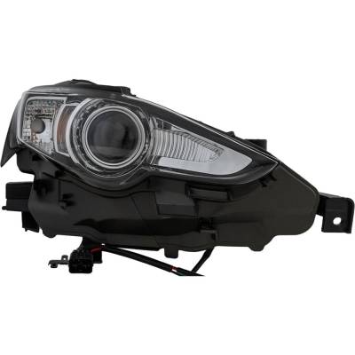 Rareelectrical - Headlight Compatible With 2014-2016 Lexus Is250 Is350 Is200t Is300 2.0L 3.5L I4 Right Passenger Side