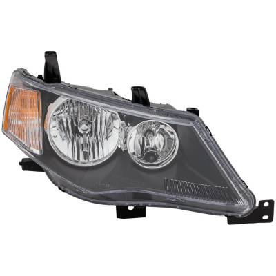 Rareelectrical - New Headlight Compatible With 2007-2009 Mitsubishi Outlander 2.4L 3.0L I4 Right Passenger Side