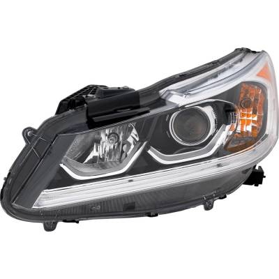 Rareelectrical - New Headlight Compatible With 2016-2017 Honda Accord 2.4L 3.5L I4 K24w J35y Lfa Left Driver Side