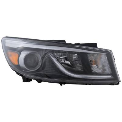 Rareelectrical - New Headlight Compatible With 2015-2018 Kia Sedona 3.3L V6 Right Passenger Side Halogen Repk100195q