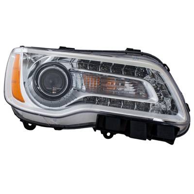 Rareelectrical - New Headlight Compatible With 2011-2014 Chrysler 300 3.6L 5.7L V6 Right Passenger Side Halogen
