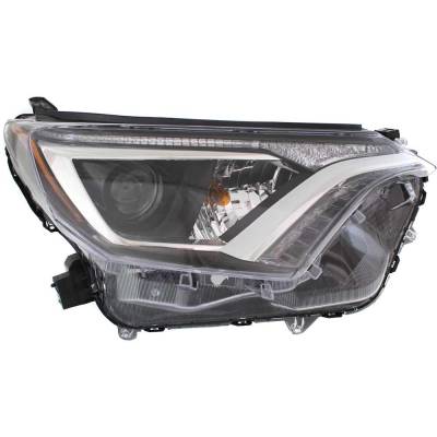 Rareelectrical - Headlight Compatible With 2016-2018 Toyota Rav4 2.5L I4 Right Passenger Side Halogen Rt10010003q