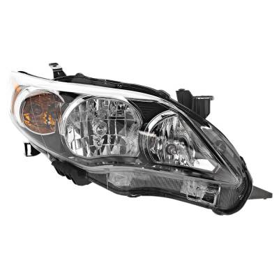 Rareelectrical - Headlight Compatible With 2011-2013 Toyota Corolla 1.8L I4 Right Passenger Side Halogen Rept100361q
