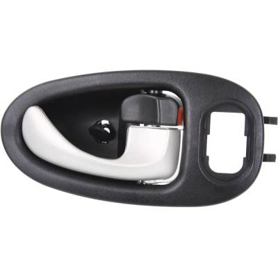 Rareelectrical - Front Or Rear Passenger Side Interior Door Handle Compatible With 2002-2005 Saturn Vue Black Bezel