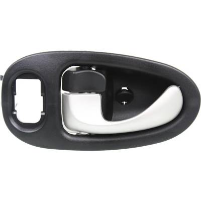 Rareelectrical - Front Driver Side Interior Door Handle Compatible With 2002-2005 Saturn Vue Black Bezel With Silver