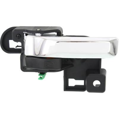 Rareelectrical - Front Or Rear Driver Side Interior Door Handle Compatible With 2011-2018 Jeep Wrangler Chrome Lever