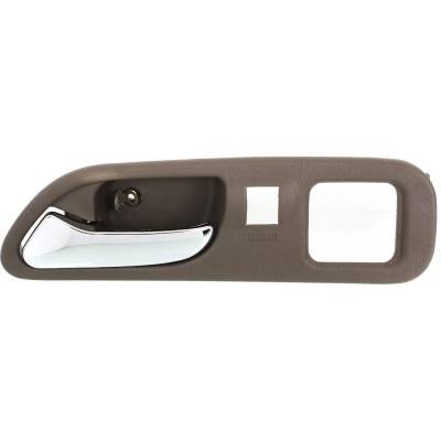 Rareelectrical - Front Driver Side Interior Door Handle Compatible With 1999-2006 Acura Tl Acura Mdx Brown Bezel With