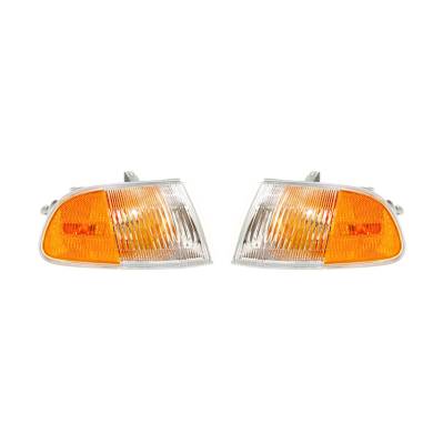 Rareelectrical - New Pair Of Turn Signal Lights Compatible With Honda Civic 1993-95 Ho2530115 33300-Sr3-A02