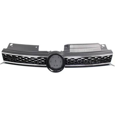 RAREELECTRICAL - New Black Grille Assembly Compatible With Volkswagen Gti Driver's Edition 4 Cyl 2.0L Gti Wolfsburg