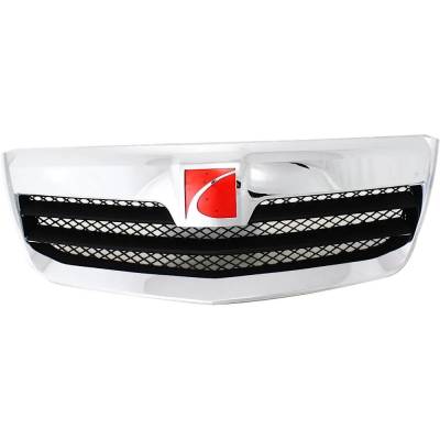 Rareelectrical - Chrome Shell Grille Assembly Compatible With Saturn Outlook Xe 6 Cyl 3.6L Outlook Xr 6 Cyl 3.6L