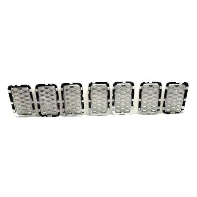 Rareelectrical - New Chrome Grille Assembly Compatible With Jeep Grand Cherokee Overland 6 Cyl 3.6L Grand Cherokee
