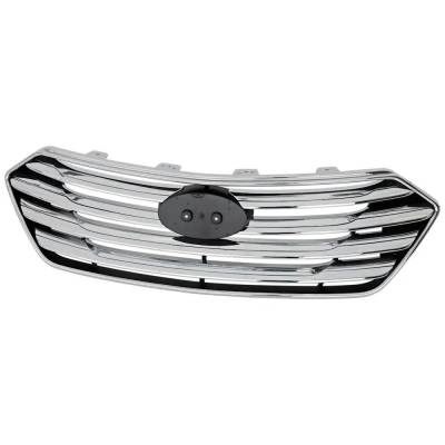 Rareelectrical - New Chrome Grille Assembly Compatible With Hyundai Santa Fe Gls 6 Cyl 3.3L Santa Fe Se 6 Cyl 3.3L