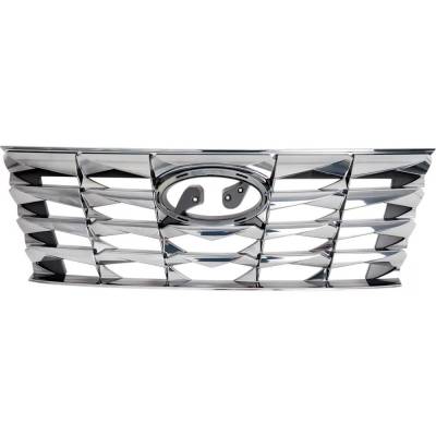 Rareelectrical - New Chrome Grille Assembly Compatible With Hyundai Tucson Luxury Plug-In Hybrid 4 Cyl 1.6L Tucson