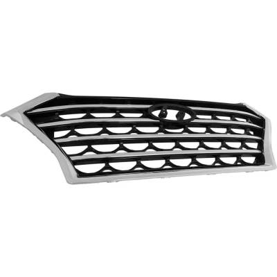Rareelectrical - New Painted Black Grille Assembly Compatible With Hyundai Tucson Sel 4 Cyl 2.4L Tucson Preferred 4