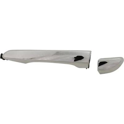 Rareelectrical - Left Rear Exterior Door Handle Compatible With 2016-2021 Hyundai Tucson Chrome Without Key Hole