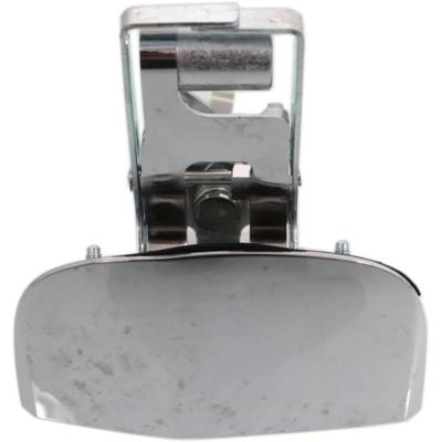 Rareelectrical - Rear Passenger Side Exterior Door Handle Compatible With 2007-2018 Toyota Tundra Chrome Without Key