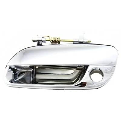 Rareelectrical - Front Left (Driver Side) Exterior Door Handle Compatible With 2001-2006 Hyundai Elantra Chrome With