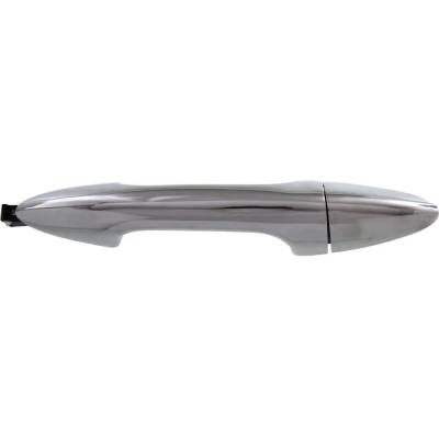 Rareelectrical - Front Or Rear Passenger Side Exterior Door Handle Compatible With 2012-2017 Hyundai Accent Chrome
