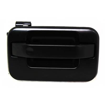 Rareelectrical - Rear Passenger Side Exterior Door Handle Compatible With 2004-2014 Ford F-150 Smooth Black Without