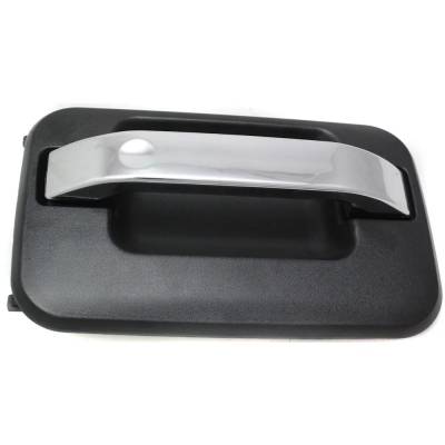 Rareelectrical - Front Passenger Side Exterior Door Handle Compatible With 2004-2022 Ford F-150 Chrome Lever Textured