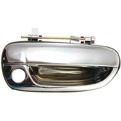 Rareelectrical - Front Right (Passenger Side) Exterior Door Handle Compatible With 2000-2006 Hyundai Accent Chrome