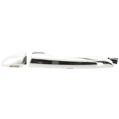 Rareelectrical - Rear Driver Side Exterior Door Handle Compatible With 2015-2019 Hyundai Sonata Chrome Without Key