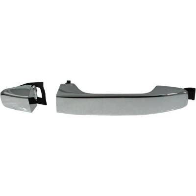 Rareelectrical - Left Rear Exterior Door Handle Compatible With 2015-2022 Gmc Canyon Chevrolet Colorado Chrome