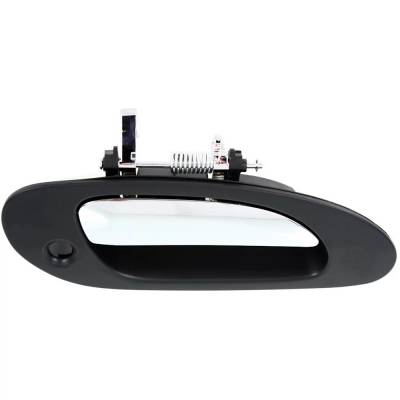 Rareelectrical - Front Passenger Side Exterior Door Handle Compatible With 1999-2003 Acura Tl Chrome Lever With Black